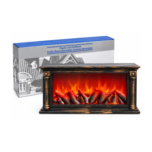 Διακοσμητικό Τζάκι LED με Εφέ Φλόγας 39,5cm - Decorative LED Fireplace with Flame Effect 39.5cm 094022