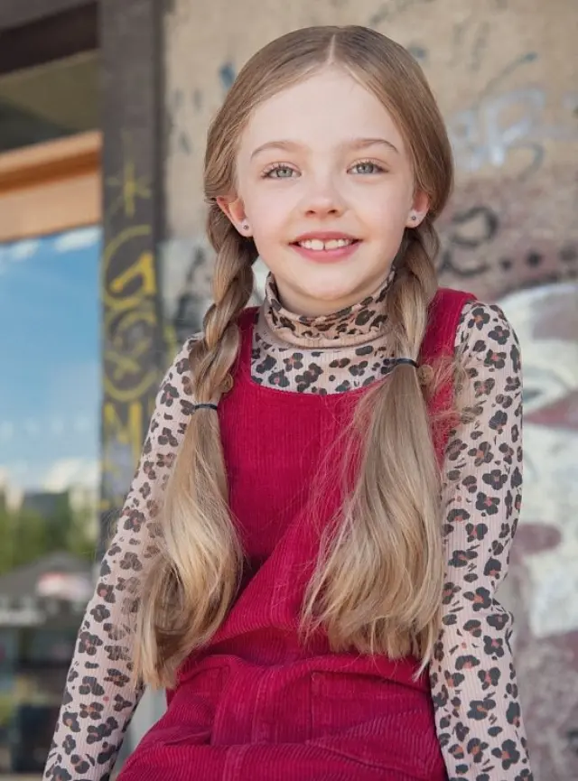 Παιδική Μπλούζα Ζιβάγκο για Κορίτσια Beige Leopard ΜΠΕΖ 2