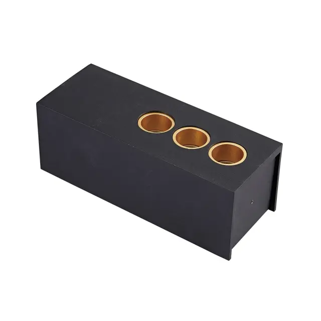 Eco Φωτιστικό οροφής LED 15W 3000K 1794lm 17.1cm μαύρο-χρυσό Μαύρο Μαύρο/Χρυσό