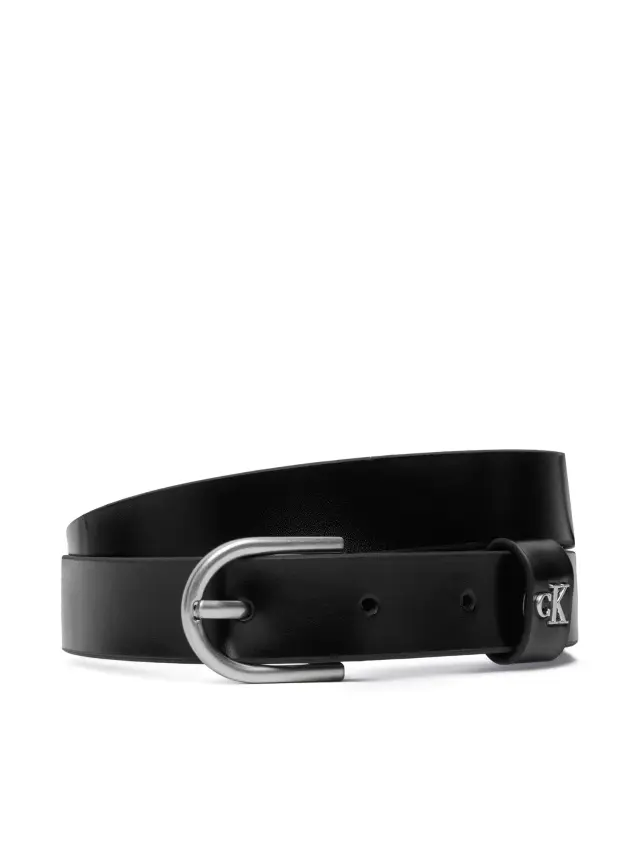 Calvin Klein Γυναικεία Ζώνη Rounded BuCKle CK Loop 25mm Μαύρη 90cm 3