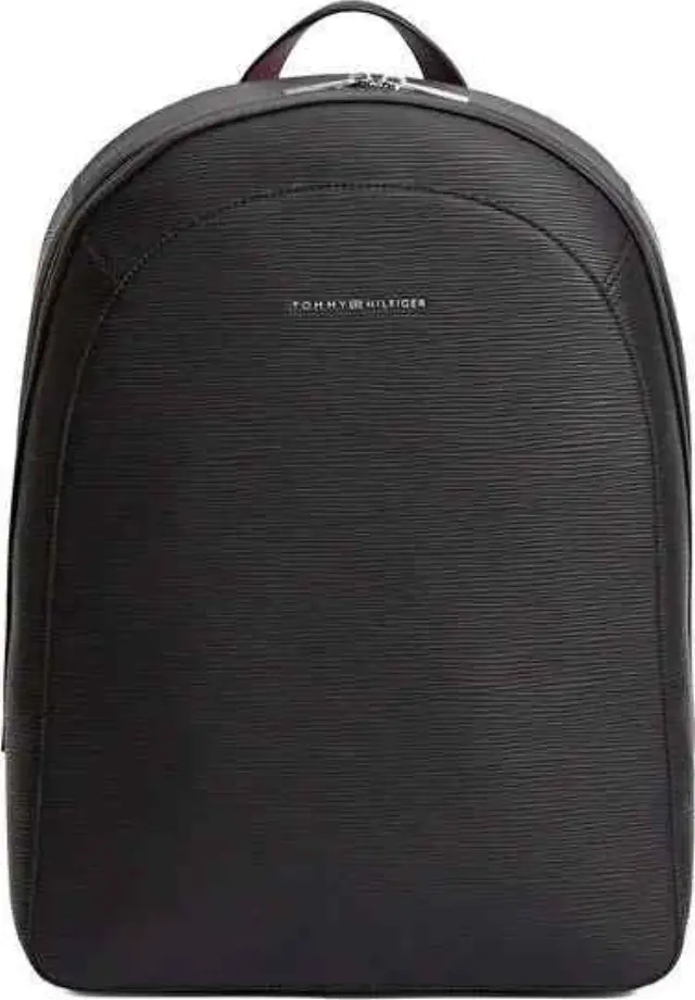 Tommy Hilfiger Ανδρικό Μεγάλο Σακίδιο Πλάτης Business Saffiano Dome Backpack Μαύρο