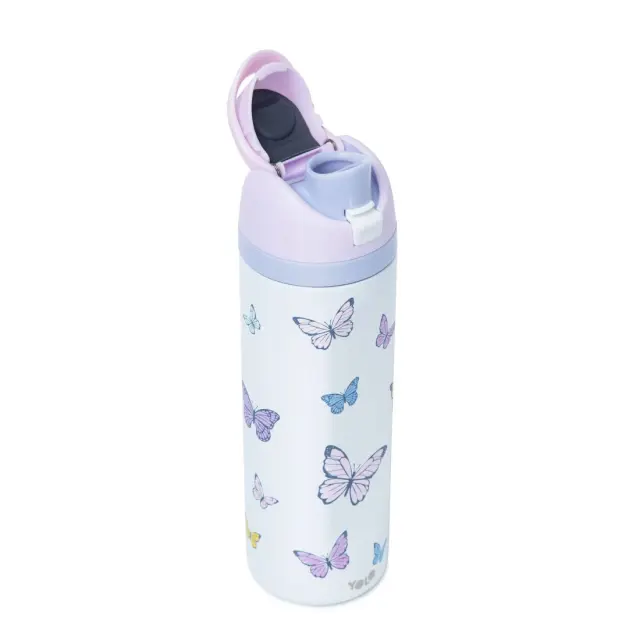 Yolo Μεταλλικό θερμός 2 σε 1 Butterflies 700ml / 90593 (YOLO) 2
