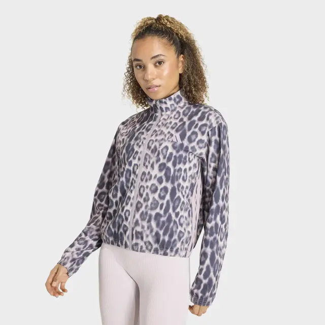 Adidas Workout Jacket Essentials Leopard Print KD7614 - S