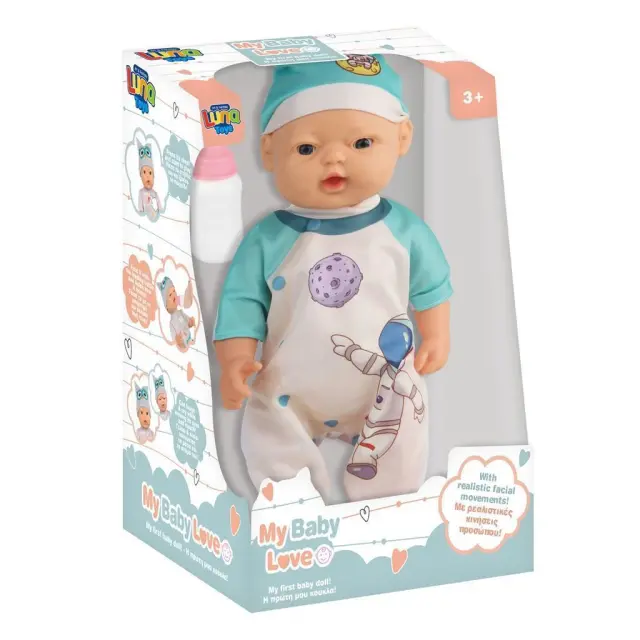 Κούκλα Μωρό 37,5 εκ. Luna Toys Με Αξεσουάρ Και Ήχo/ 0622803 (Luna)