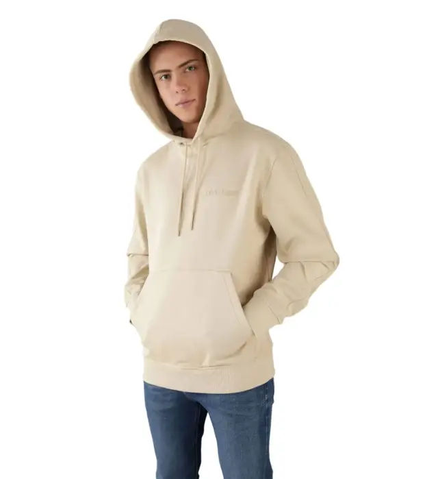 Calvin Klein - Ανδρικό Φούτερ Institutional Regular Fit J30J325626-RAE Μπεζ - L