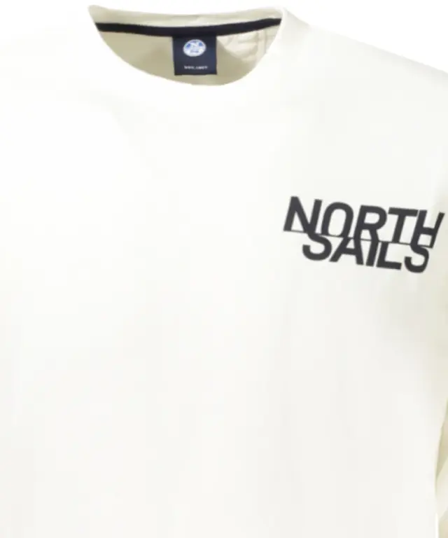 North Sails- Ανδρικό Φούτερ Hoodie Regular Fit 993024-000-0105 Λευκό 3