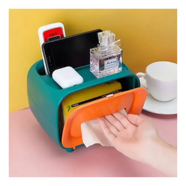 Πλαστικό Καλάθι Αποθήκευσης Tissue Box Retro TV 2