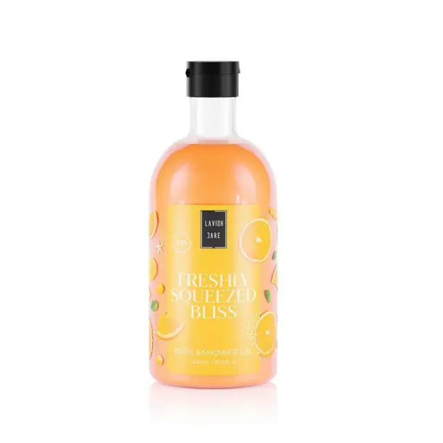 Lavish Freshly Squeezed Bliss Care Shower Gel Ενυδατικό Αφρόλουτρο Σώματος με Άρωμα Φρεσκοστυμμένου Πορτοκαλιού, 500ml