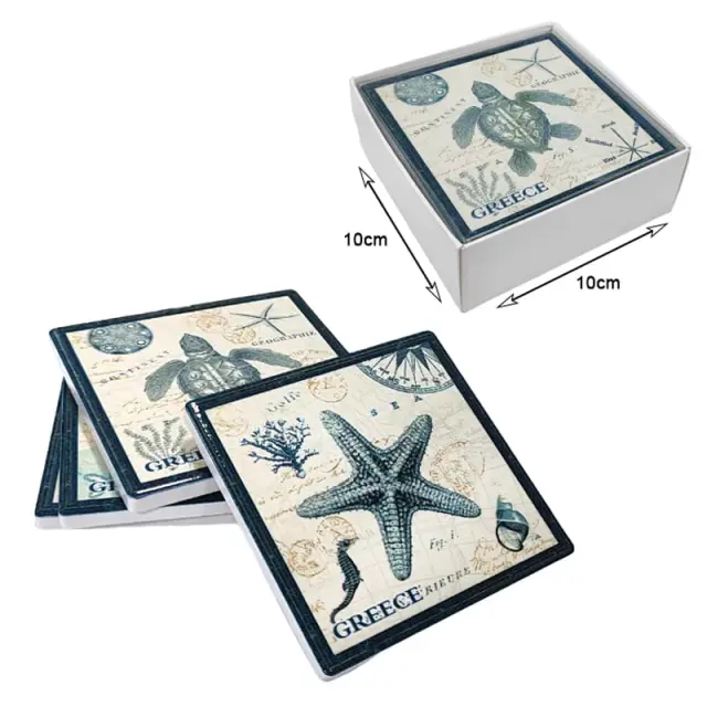 Σετ σουβέρ Greece 4τμχ - Coaster set 4pcs 026042 3