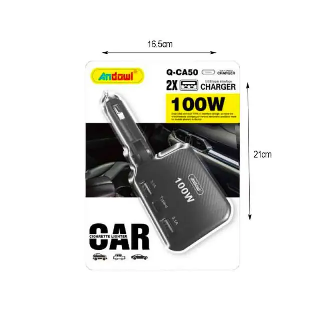 Andowl Φορτιστής αυτοκινήτου QCA50 - Car charger 075812 2