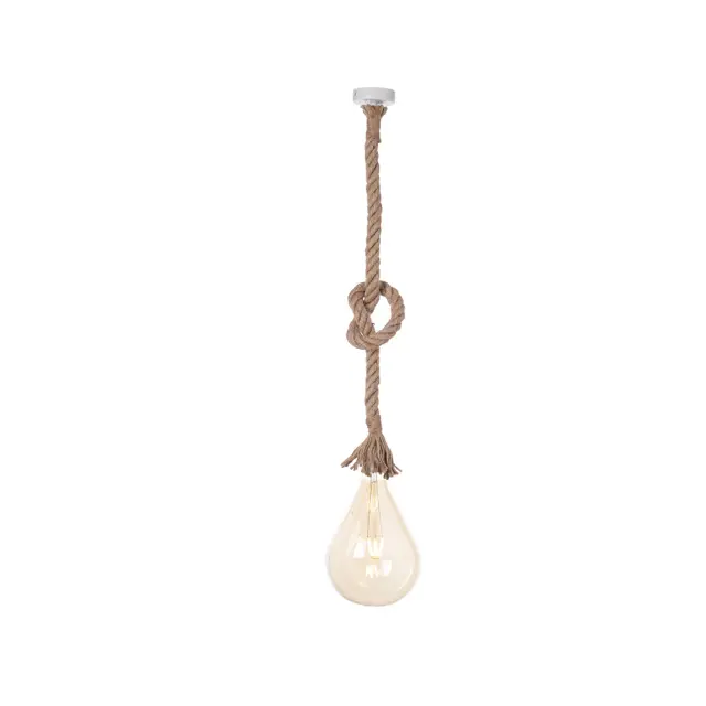 AcaLight Offer NETTO ΚΡΕΜΑΣΤΟ Φ/Σ 1ΧΕ27 ΛΕΥΚΟ ΜΕΤΑΛΛΟ+ΣΧΟΙΝΙ ΜΟΝΗΣ ΠΛΕΞΗΣ Η100CM
