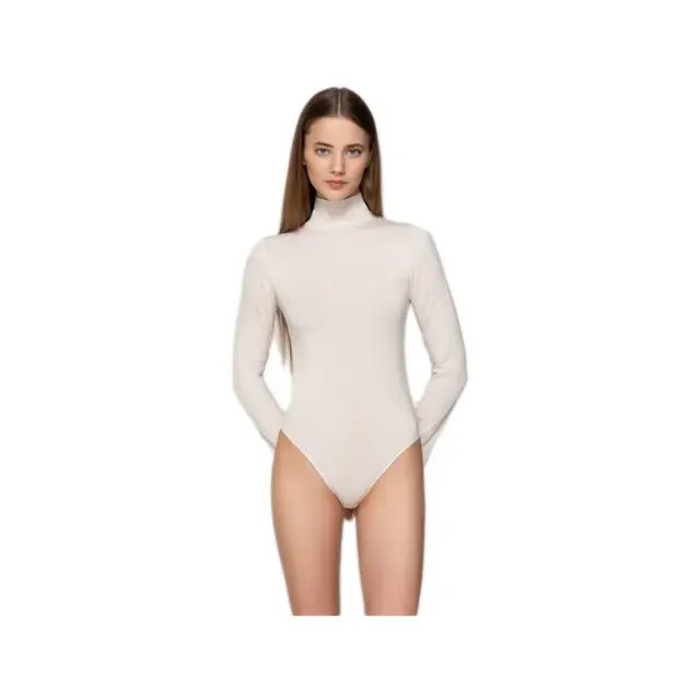 Luna Γυναικείο Κορμάκι Ζιβάγκο Μακρύ Μανίκι Micro Touch Comfort, Χρώμα Ιβουάρ