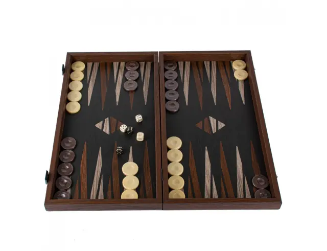 Σετ Χειροποίητο Τάβλι Creative Minimalistic Wood Design Manopoulos από Ξύλο, με μοτίβο και διαστάσεις 48x26cm - Elegant SimplicityTXL1MNL