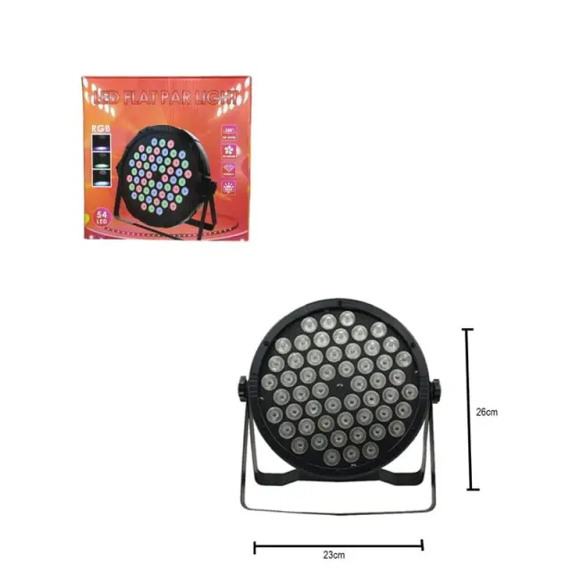 Φωτορυθμικό 54 LED - Flat par light stage 027101 3