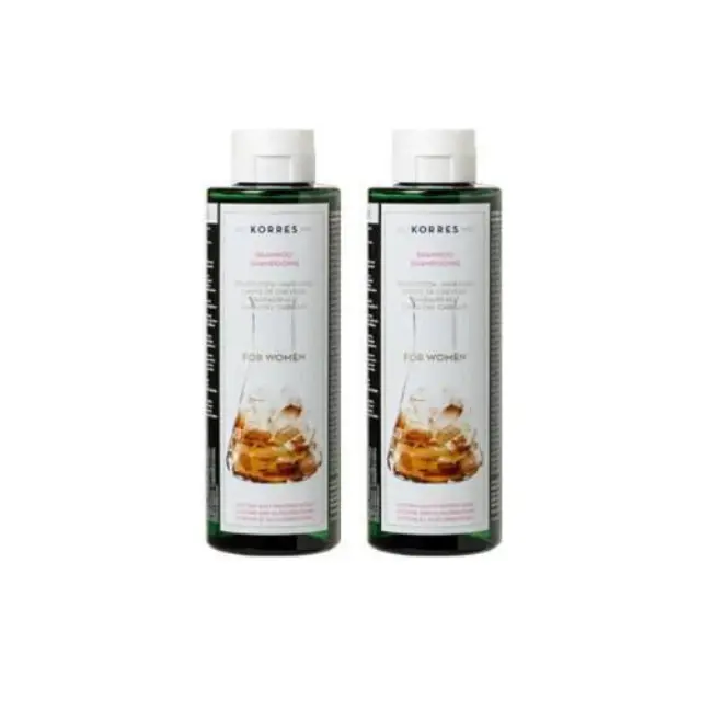 Korres Promo Pack (50% στο Δεύτερο Προϊόν) Σαμπουάν κατά της Τριχόπτωσης με Κυστίνη & Γλυκοπρωτεΐνες για Γυναίκες, 2x250ml