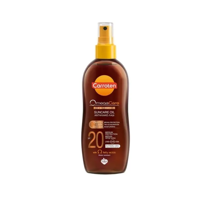 Carroten Omega Care Αδιάβροχο Αντηλιακό Λάδι για το Σώμα SPF20 150ml