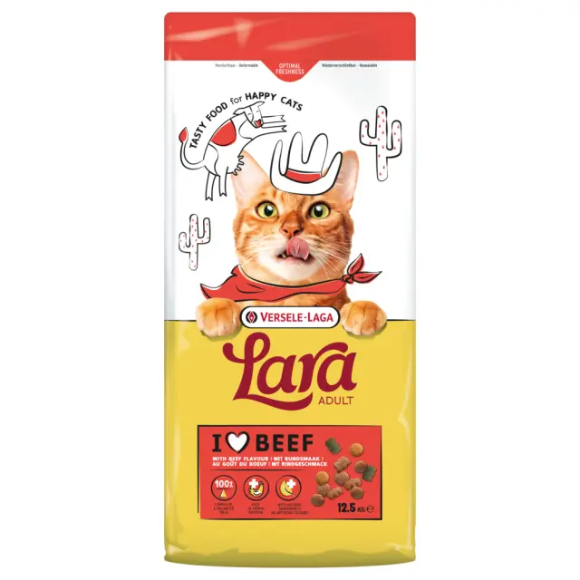 Lara Adult Ξηρά Τροφή Γάτας με Βοδινό 12.5kg