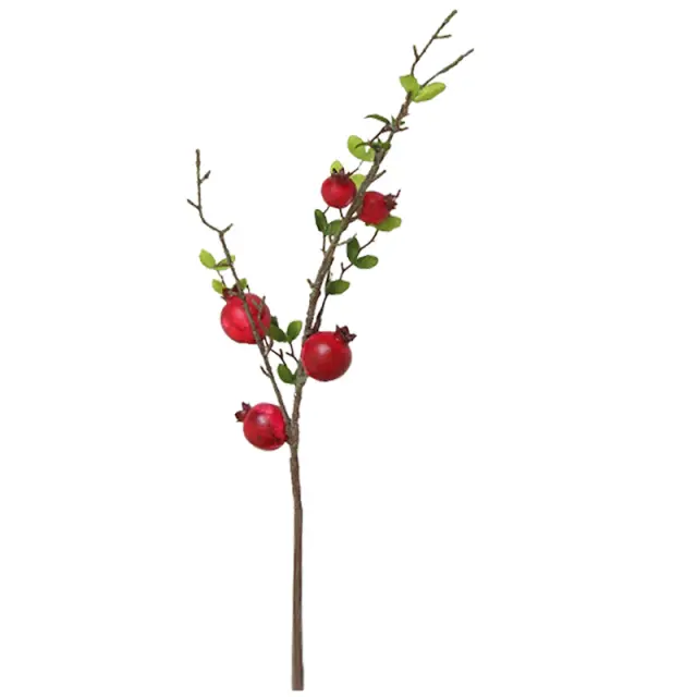 Ρόδια κλαδί τεχνητό, κόκκινο, 65cm