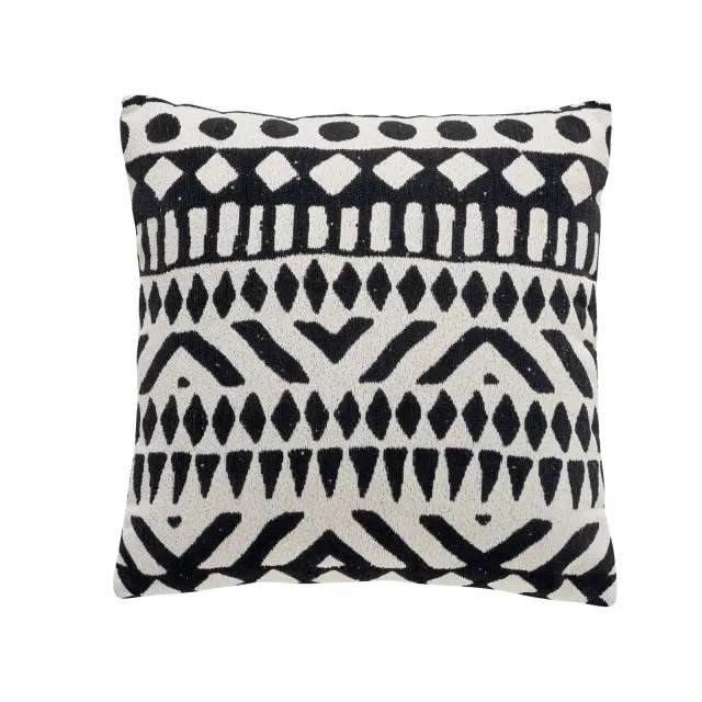 Διακοσμητικό Μαξιλάρι 40x40 Με Γέμιση Das Home 0277 Black-Cream 100% Chenille