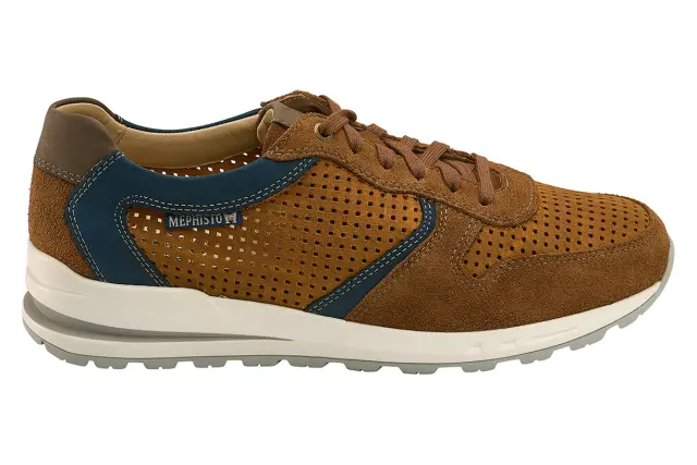 Mephisto Sneakers Ανδρικό δέρμα Nubuck Καφέ MEP/BORIS PERF TOBACCO - 45 3