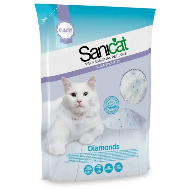 ΚΡΥΣΤΑΛΛΙΚΗ ΑΜΜΟΣ ΓΑΤΑΣ SANICAT DIAMONDS NATURAL 7,5LT (3,6KG)