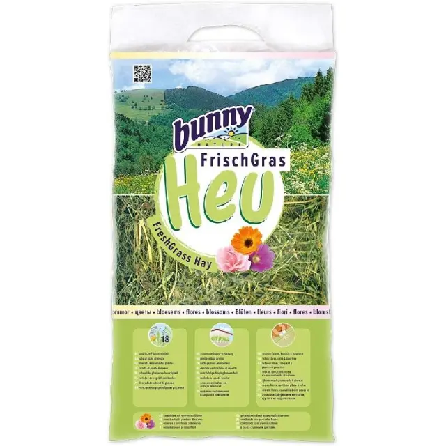 Bunny Nature Fresh Grass Hay Χόρτο & Άνθη Λουλουδιών 500gr