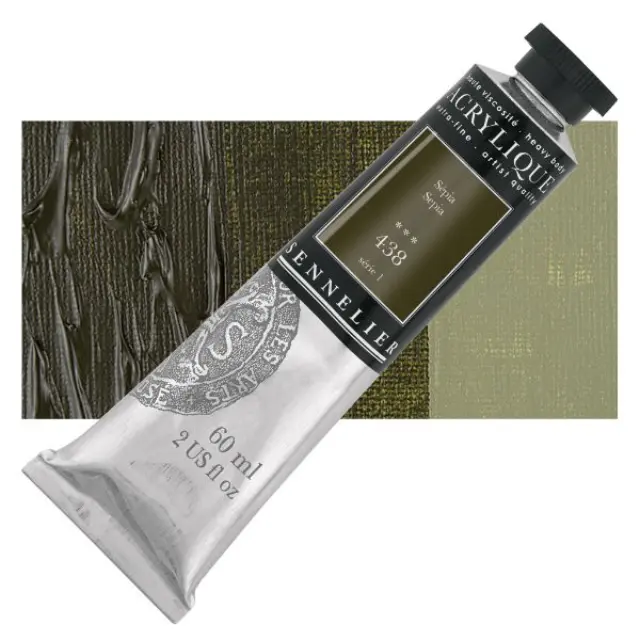 Ακρυλικό Sennelier Extra Fine - 438 Sepia S1 - 60ml