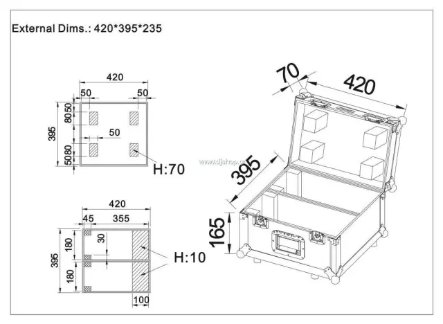 JVCase LIGHTEFFECT CASE 3 FLIGHTCASE 3