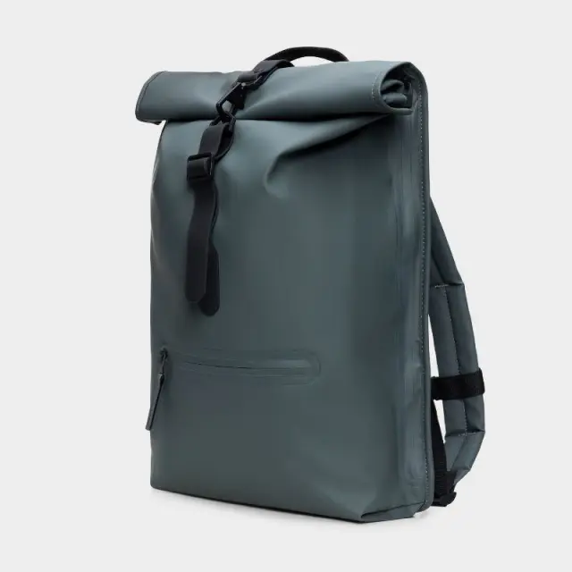 Σακίδιο Πλάτης Rains Rolltop Rucksack W3 13320-Dark Grey Γκρι Σκούρο - ONESIZE 2