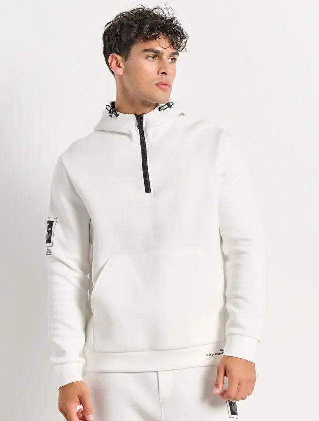Bodytalk Authentic Hoodie Off White 1252-956525 - S