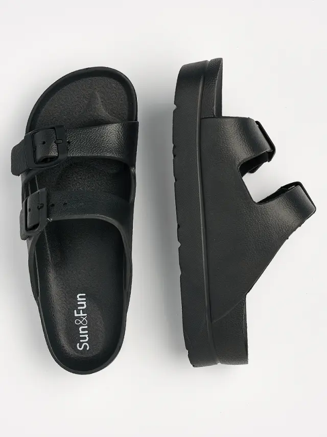 Sun&Fun Πέδιλα Γυναικείο EVA-αδιάβροχο Μαύρο SAF/88145 BLACK 3
