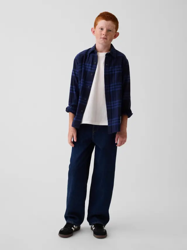 Παιδικό Τζιν Παντελόνι Baggy Γραμμής Dark wash