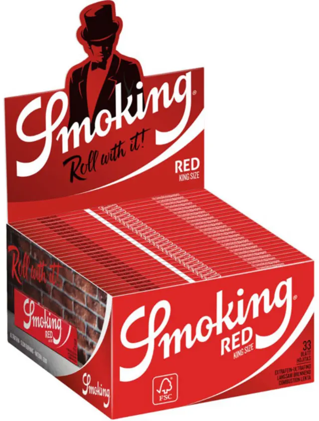 Smoking Χαρτάκια - Κόκκινο - King Size (New) 2