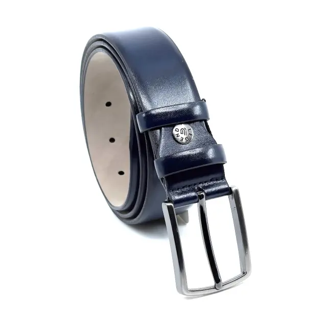 Μπλε Ζώνη P.U. Leather 3,5 cm 3