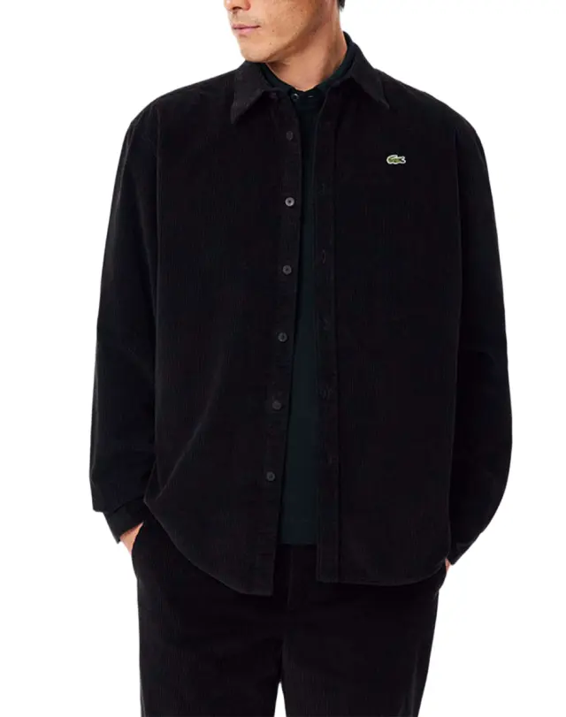 Lacoste ανδρικό πουκάμισο μακρυμάνικο κοτλέ regular fit 3CH8821-1 - 42