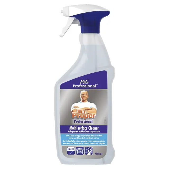 Mr Proper Professional Spray Καθαριστικό Eιδών Yγιεινής 3σε1 750ml