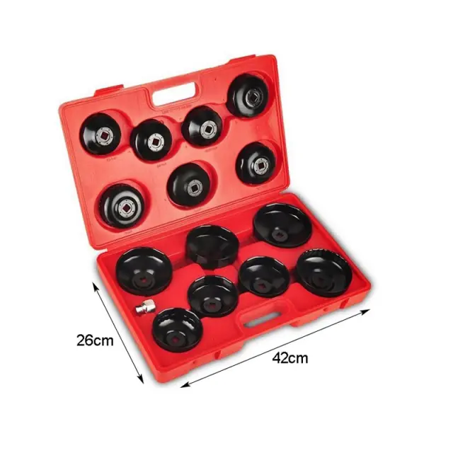 Σετ Φιλτρόκλειδα Κούπα σε Βαλιτσάκι 15 τμχ - Cup Filter Wrench Set in a Suitcase 15 pcs 089113 2