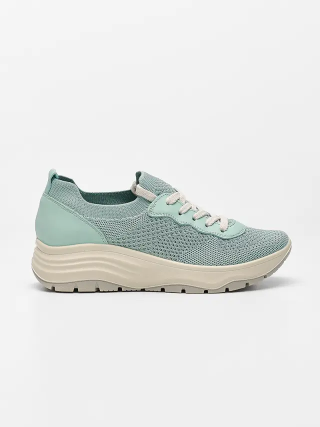 Imac Sneakers Γυναικείο ύφασμα/δέρμα Πράσινο IMA/756370 MENTA 3