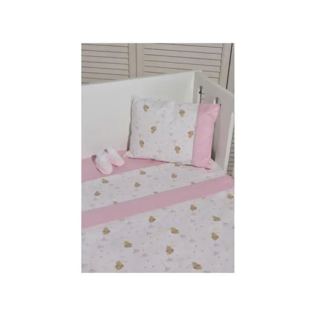 Σεντόνια κούνιας 3 τεμ (110x170+15) με λάστιχο Design 412 Oliver Baby