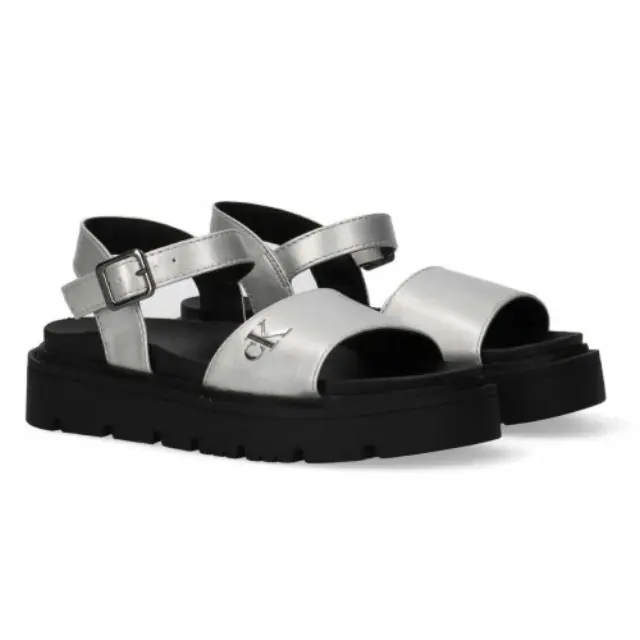 Παιδικά Πέδιλα Calvin Klein Κορίτσι V3A2-83257-1372904 Ασημί (30-39) Ασημί - 30 2