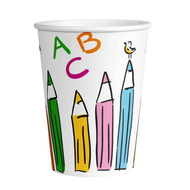 Ποτήρια Χάρτινα/ΣΧΟΛΙΚΗ ΧΡΟΝΙΑ/ School Start 250ml / 8 τεμ