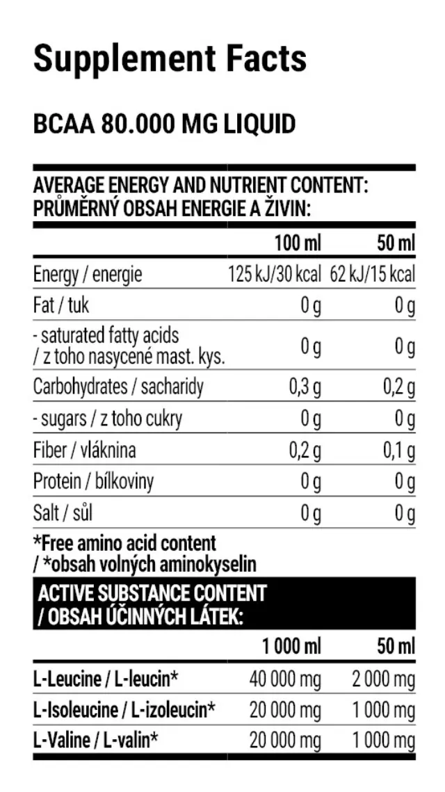 Extrifit BCAA 80000 mg Liquid cherry, 1000-ml 2