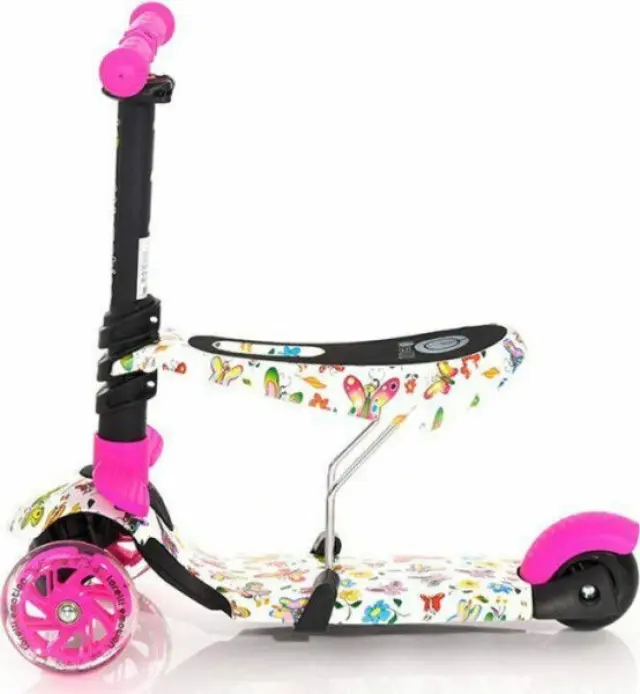 Lorelli Junior Scooter Smart Pink Butterflies 10390020021 2