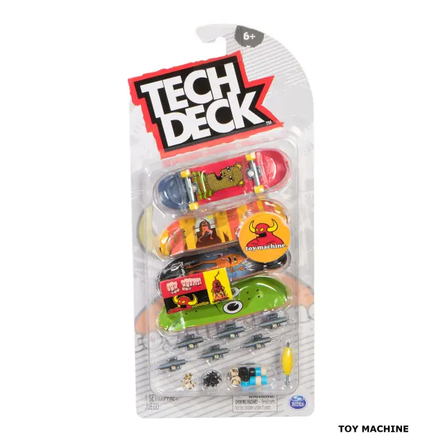 TECH DECK Fingerboard 4 Pack με Ανταλλακτικά 3