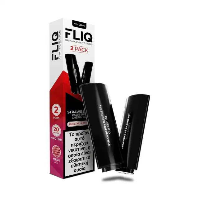 AVOMI FLIQ Strawberry Raspberry Cherry Prefilled Pod 2ml 20mg (2τμχ)