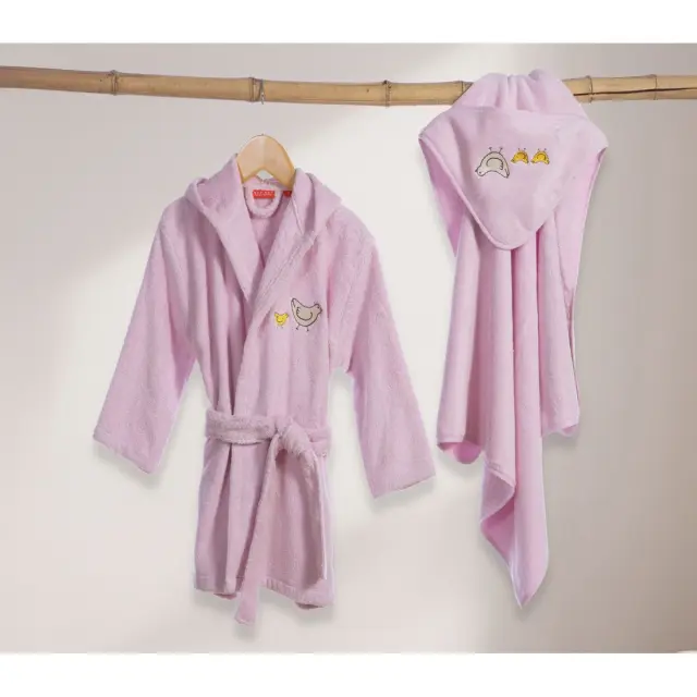 Nef-Nef Homeware Βρεφικό Μπουρνούζι Cute & Sweet Μωβ 2