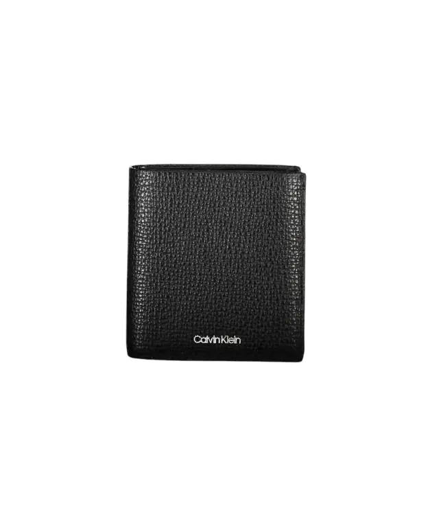 Calvin Klein - Ανδρικό Δερμάτινο Πορτοφόλι Ck Minimalism Trifold K50K509624-BAX Μαύρο