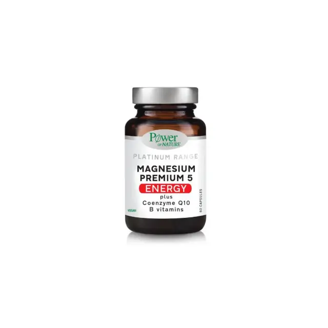 POWER HEALTH Power Of Nature Platinum Magnesium Premium 5 Energy 60 κάψουλες