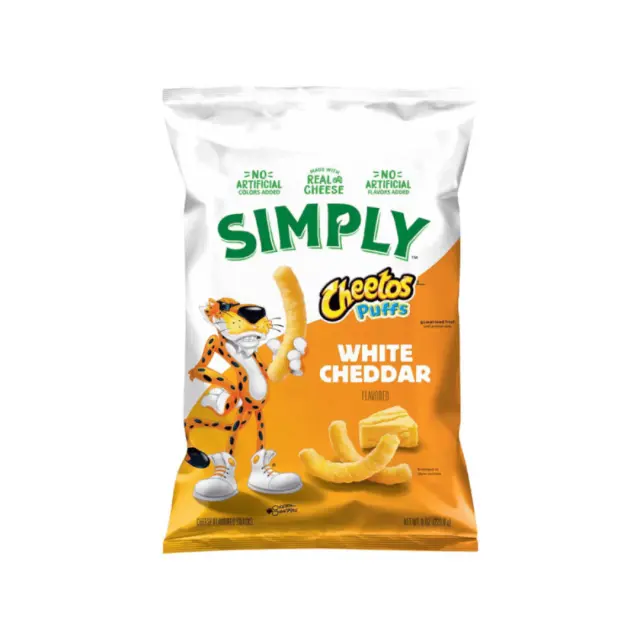 Simply Cheetos Puffs White Cheddar ΧΓ 226.8gr