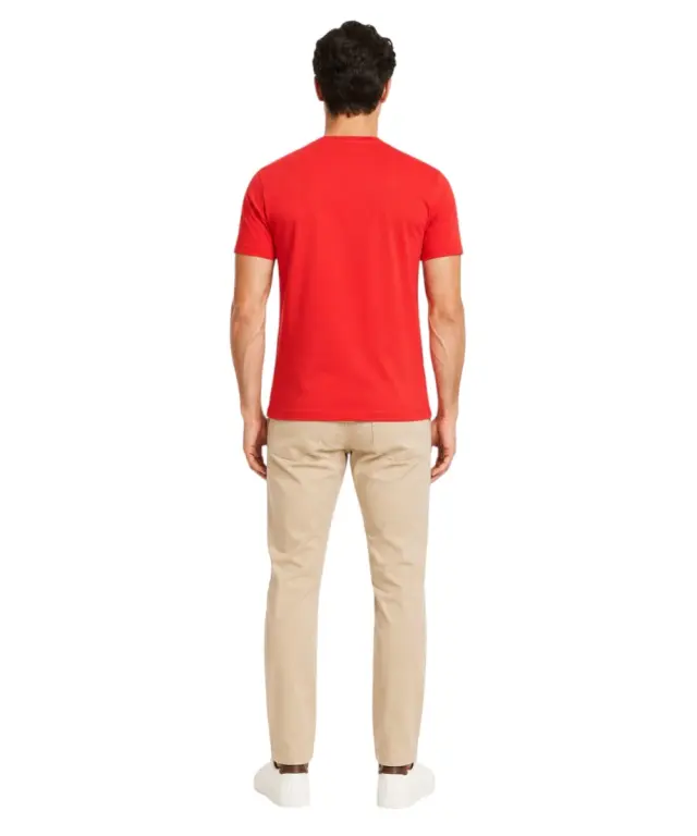 Marina Militaire - Ανδρικό Κοντομάνικο Μπλουζάκι T-Shirt MYT189C-0006 Κόκκινο 3